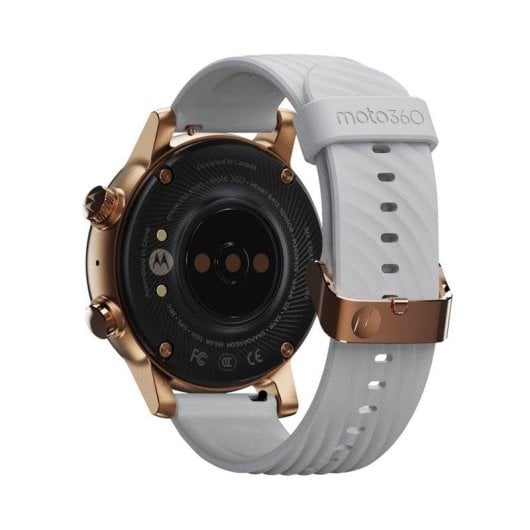 Motorola Moto 360 Bluetooth NFC GPS 42,8mm AMOLED Acier Or Rose M Étanche 3 ATM Pulsomètre