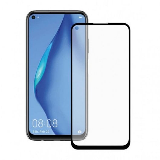 Contact Extreme 2.5D Protector Cristal Templado Negro para Huawei P40 Lite