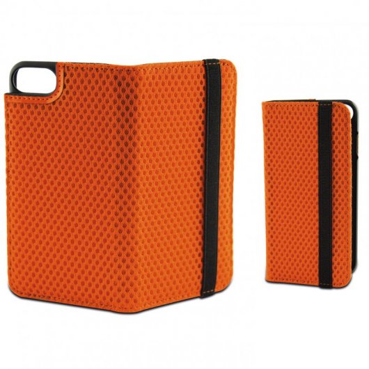 Ksix Folio Sport Funda con Elástico Naranja para iPhone 7/8/SE 2020