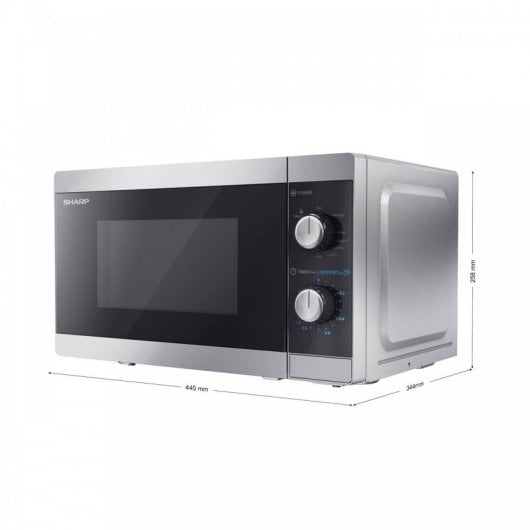 Sharp YC-MG01E-S Microondas con Grill 20L 800W