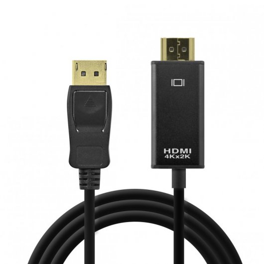 Unotec Cable 4k DisplayPort a HDMI Macho/Macho 1.8m