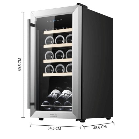 Vinothek Fluxs Bolero GrandSommelier 1550 Inox 15 Flaschen Kompressor Touchpanel