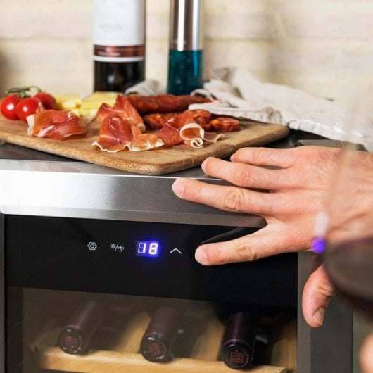 Vinothek Fluxs Bolero GrandSommelier 1550 Inox 15 Flaschen Kompressor Touchpanel