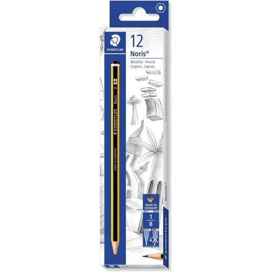 Staedtler B Noris Caja de 12 Lápices de Grafito
