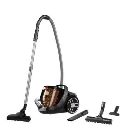 Aspirateur sans Sac Rowenta Silence Force Cyclonic Parquet RO7230EA 550W 2,5L Gris Orange Ultra Silencieux