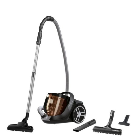 Aspirateur sans Sac Rowenta Silence Force Cyclonic Parquet RO7230EA 550W 2,5L Gris Orange Ultra Silencieux