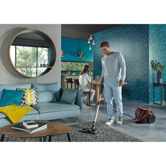 Aspirateur sans Sac Rowenta Silence Force RO7649EA 550W Filtration EPA 2,5L Rouge