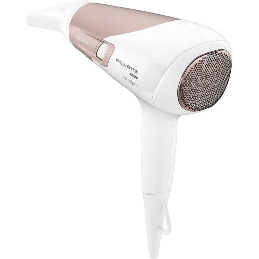 Ionen Föhn Rowenta Studio Dry Glow CV5830F0 2300W 3 Temperaturstufen 2 Geschwindigkeiten Diffusor Weiß Rosa