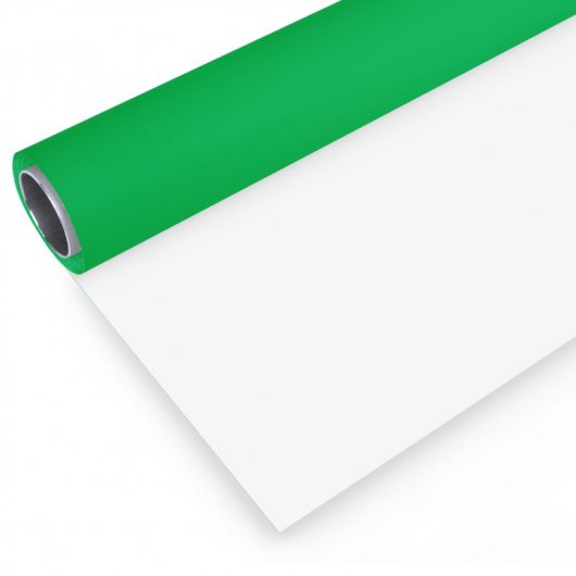 Bresser Fundo de Estúdio de Vinil 2x6m Verde/Branco
