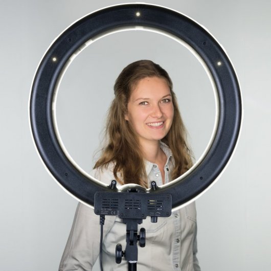 Bresser MM-23 Lámpara LED Circular 75W 48cm Luz Blanca Neutra