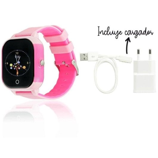 SaveFamily Junior Smartwatch para Jóvenes Rosa