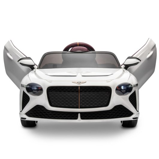 Playkin Coche Eléctrico con Licencia Oficial Bentley 12V Blanco