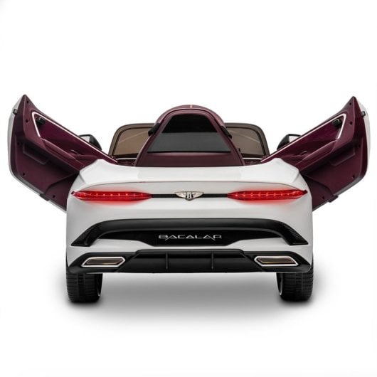 Playkin Coche Eléctrico con Licencia Oficial Bentley 12V Blanco