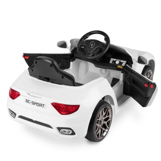 Playkin Coche Eléctrico con Licencia Oficial Maserati 12V Plata