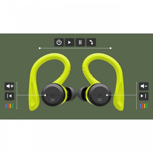 Avenzo AV-TW5003G Cuffie sportive Bluetooth verdi