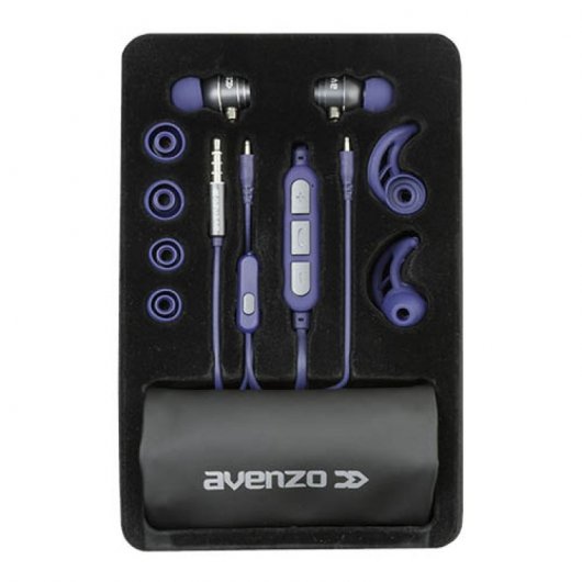 Avenzo AV639 Auriculares Bluetooth 2 en 1 Azules