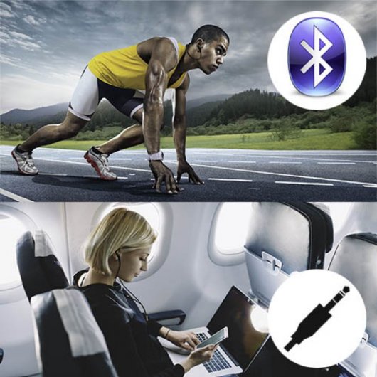 Avenzo AV639 Auriculares Bluetooth 2 en 1 Azules