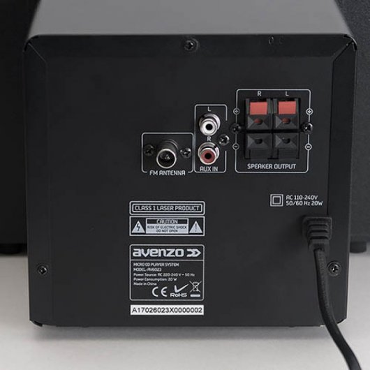 Avenzo AV6023 Microcadena Bluetooth/USB