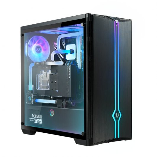 Bitfenix Saber Cristal Templado RGB Negra