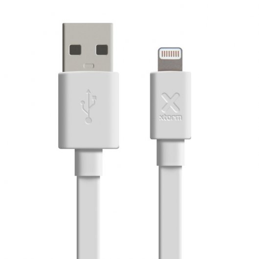 Xtorm Cable USB a Lightning Plano 1m Blanco