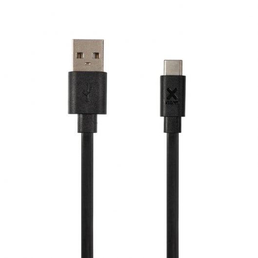 Xtorm Cabo Plano USB para USB-C 1m Preto