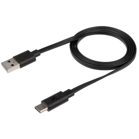 Xtorm Cabo Plano USB para USB-C 1m Preto