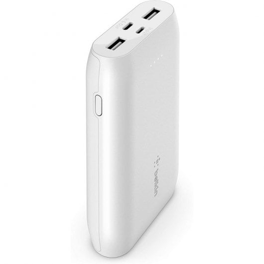 Belkin Powerbank 10000mAh 18W USB-C 2x USB Blanca