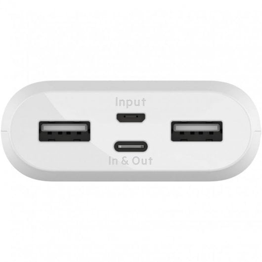Belkin Powerbank 10000mAh 18W USB-C 2x USB Blanca