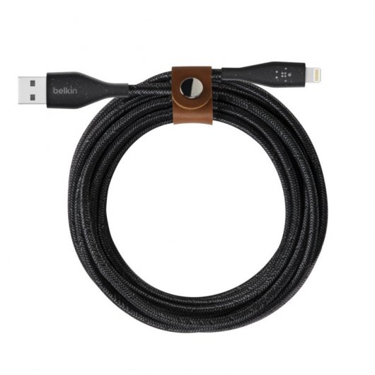 Câble USB vers Lightning Belkin DuraTek avec ruban adhésif de 3 m noir