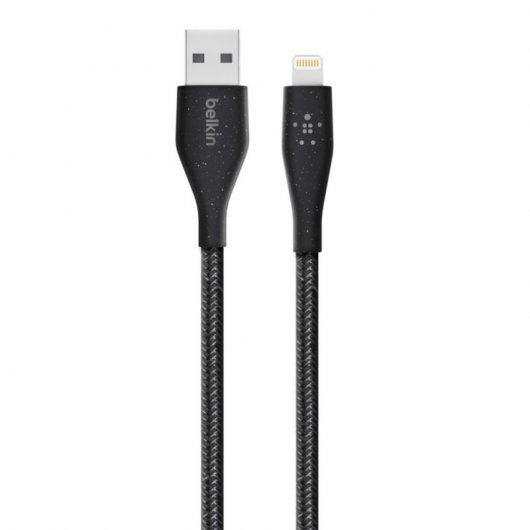 Câble USB vers Lightning Belkin DuraTek avec ruban adhésif de 3 m noir