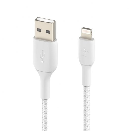 Belkin Boost Charge Cable Trenzado Lightning a USB-A 2m Blanco