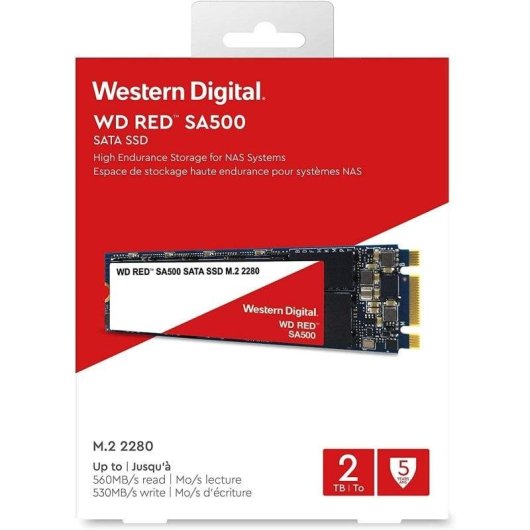 Disco Rigido Sandisk WD Red SA500 2TB SSD M.2 2280 SATA 6 Gbit/s