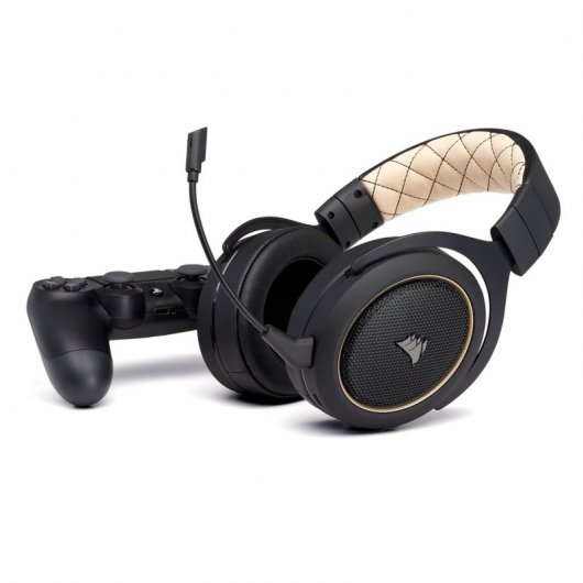 Corsair HS70 SE Wireless Headset Gaming Sem Fios 7.1 Preto/Creme