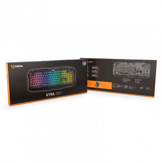Krom Kyra Gaming-Tastatur mit Hintergrundbeleuchtung, Schwarz