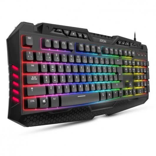 Krom Kyra Gaming-Tastatur mit Hintergrundbeleuchtung, Schwarz