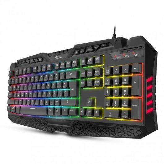 Krom Kyra Gaming-Tastatur mit Hintergrundbeleuchtung, Schwarz