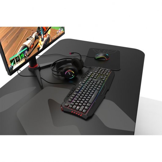 Krom Kyra Gaming-Tastatur mit Hintergrundbeleuchtung, Schwarz