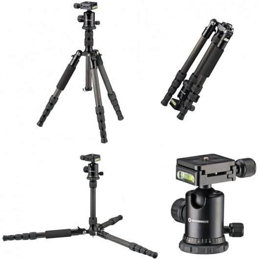 Bresser BR-2504X8C-B1 Trípode con Rótula de Bola