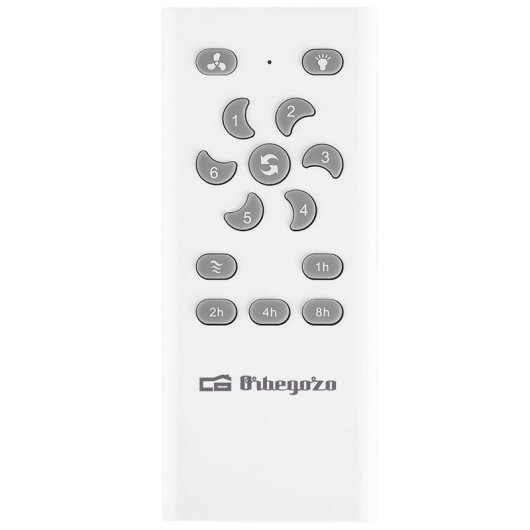 Ventilatore da Soffitto con Luce LED Orbegozo CP 109120 35W 120cm 6 Velocità Telecomando Silenzioso