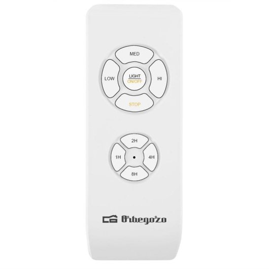 Ventoinha de Teto com Luz Orbegozo CP 102132 60W 132cm 3 Velocidades Silenciosa Comando Temporizador LED