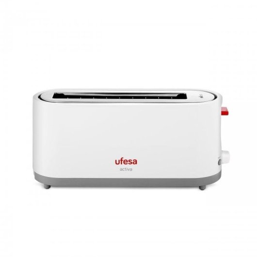 Torradeira Ufesa TT7365 1 Ranhura Comprida 900 W 7 Níveis Descongelação Vermelha e Branca