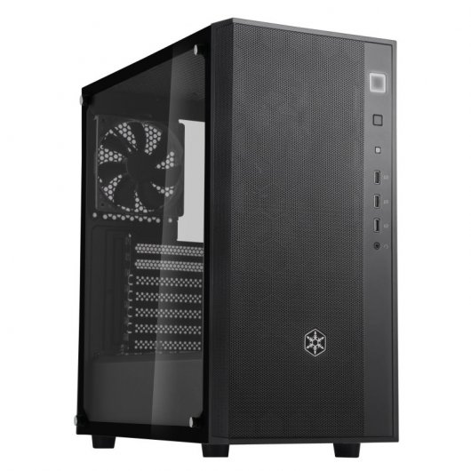 Silverstone Fara 1 Cristal Templado Negra