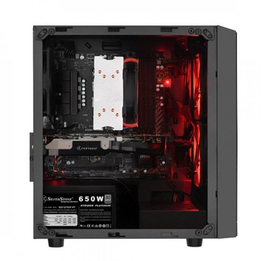 Silverstone PS15 Torre Micro ATX Cristal Templado RGB Negra