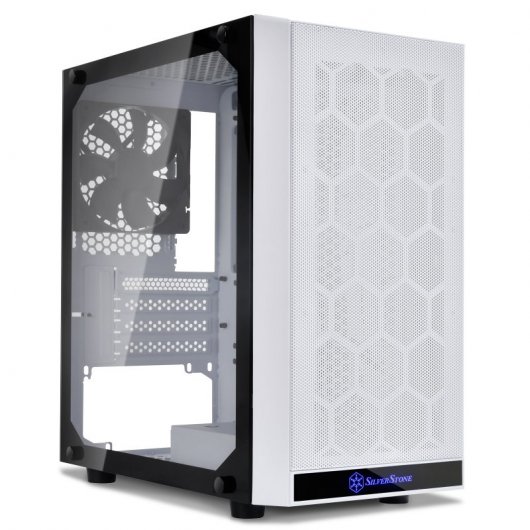 Silverstone PS15 Torre Micro ATX Cristal Templado Blanca