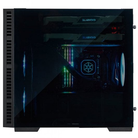 Silverstone RL08 Torre Micro ATX Cristal Templado RGB Blanca
