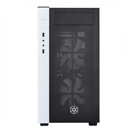 Silverstone RL08 Torre Micro ATX Cristal Templado RGB Blanca