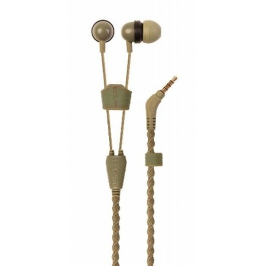 Wraps Auriculares Talk Camo Tela Trenzada Verde Militar