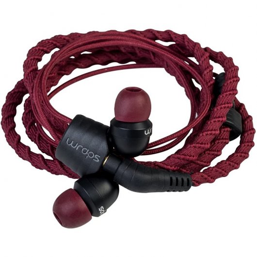 Wraps Classic Blue Auriculares Tela Trenzada Granate