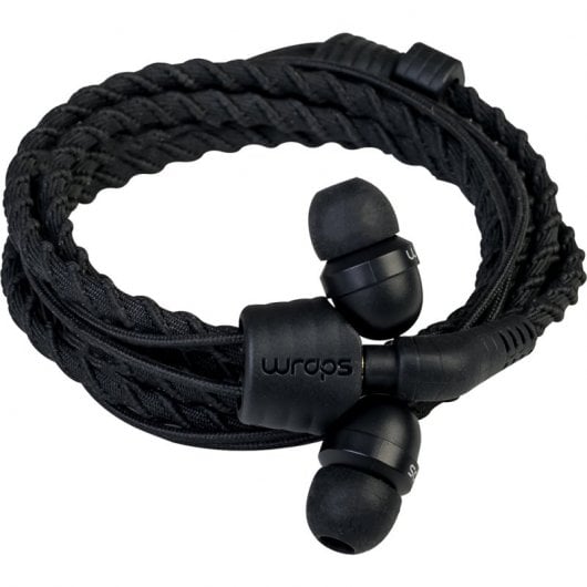 Wraps Classic Black Auriculares Tela Trenzada Negro