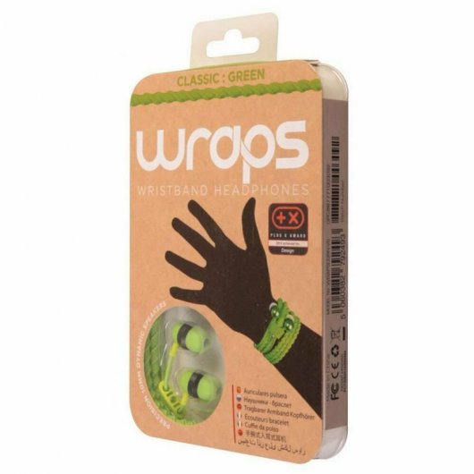 Wraps Classic Green Auriculares Trenzado Verde
